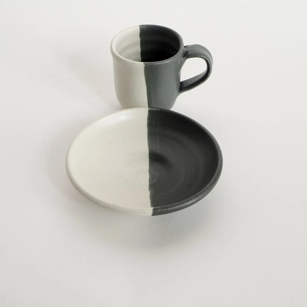 BW Espresso Cup and Saucer No2 — Yuko Nishikawa